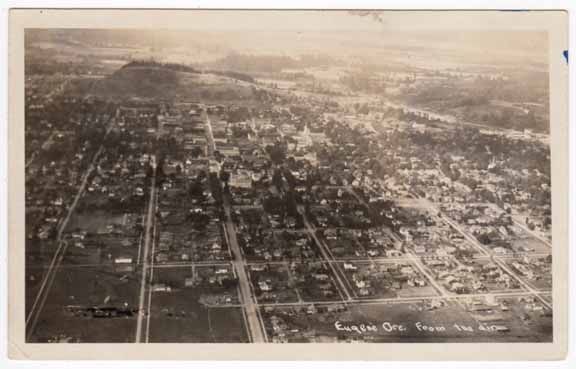 RPPC Aerial View of Eugene, Oregon