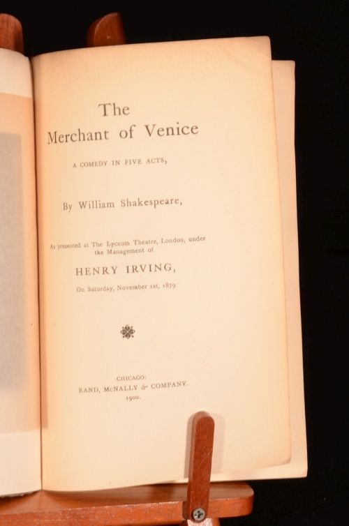 1900 Souvenir Edition of The Merchant of Venice as Presented by Henry