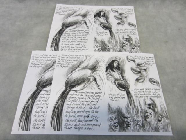 Dexter Professor James Gellar Edward James Olmos Used Drawings Set SS