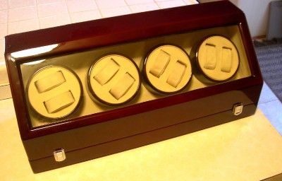 Nice Oeea Dark Cherry Automatic 8 Watches Watch Winder