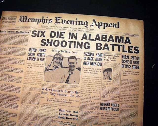 1930 Emelle Al Alabama Race Riot Negroes Old Newspaper