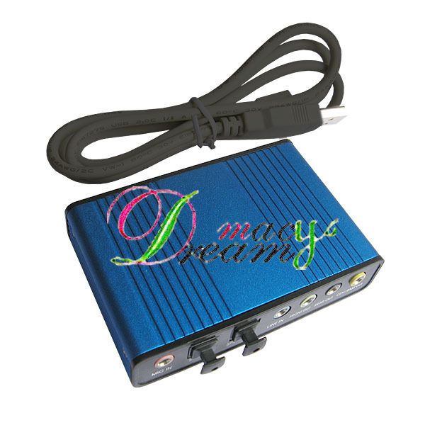 USB 6 Channel 5 1 External Audio Sound Card s PDIF C