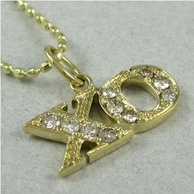 Sydney Evan XO Diamond Necklace Gold Jewelry