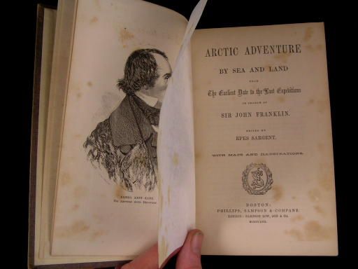 Arctic Adventures by Sea and Land 1857 Franklin w Map