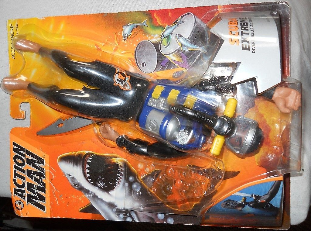 Action Man Scuba Extreme Diver Bubbles Underwater