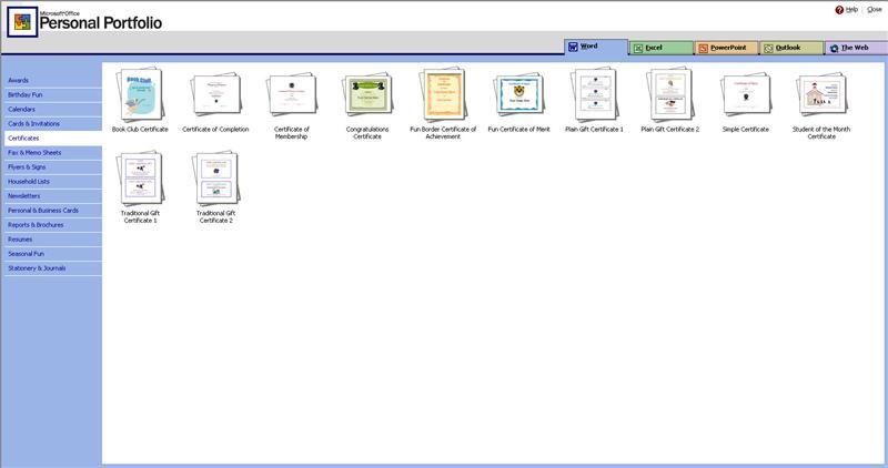  Templates, Green Shaded are Excel, and Peach ish color is PowerPoint