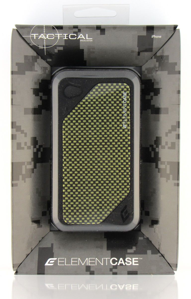 Element Case ion 4 Tactical Black with Kevlar Back Plate iPhone 4 4S