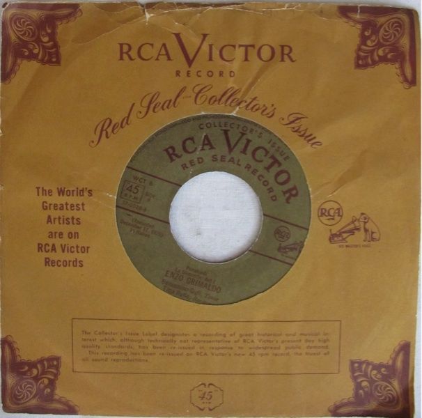 Enrico Caruso 1910 Recording RCA Victor 17 0028 Scarce