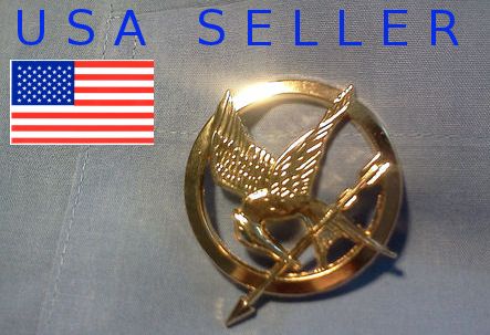The Hunger Games Gold Plated Pin Awesome Free Gift Brooch Replica
