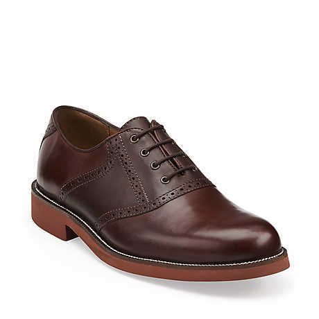 Bostonian Wallbridge Mens Dark Brown Leather Comfort Lace Up Saddle