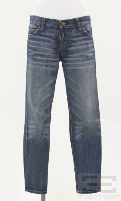 Current Elliot Medium Wash The Crop Skinny Jeans Size 28