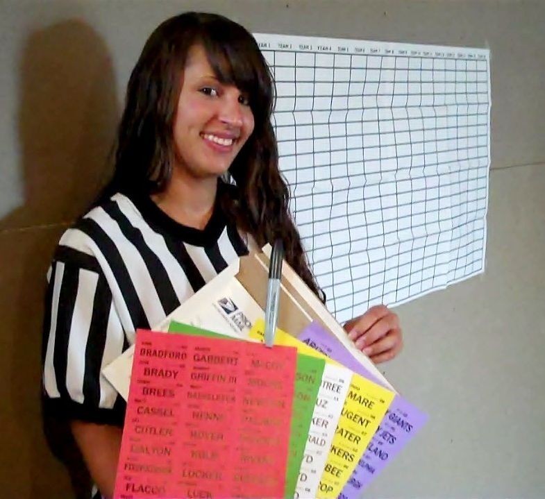 Fantasy Football Draft Board Kit Player Labels 16T20R CBS ESPN NFL