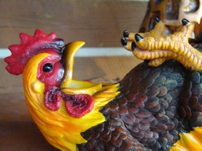 chicken rooster wine bottle holder farm country barn