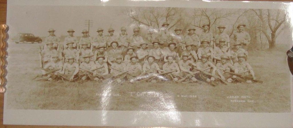 Vintage WW 2 Panoramic Military Photo Farnham Que 1944