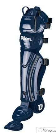 Wilson A3540 Fastpitch softball catchers gear leg guards NEW Navy 14