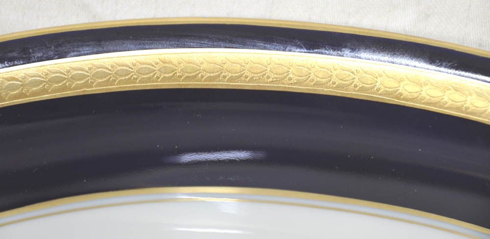 VINT. ROSENTHAL COBALT BLUE EMINENCE 10 OVAL VEGETABLE SERVING BOWL