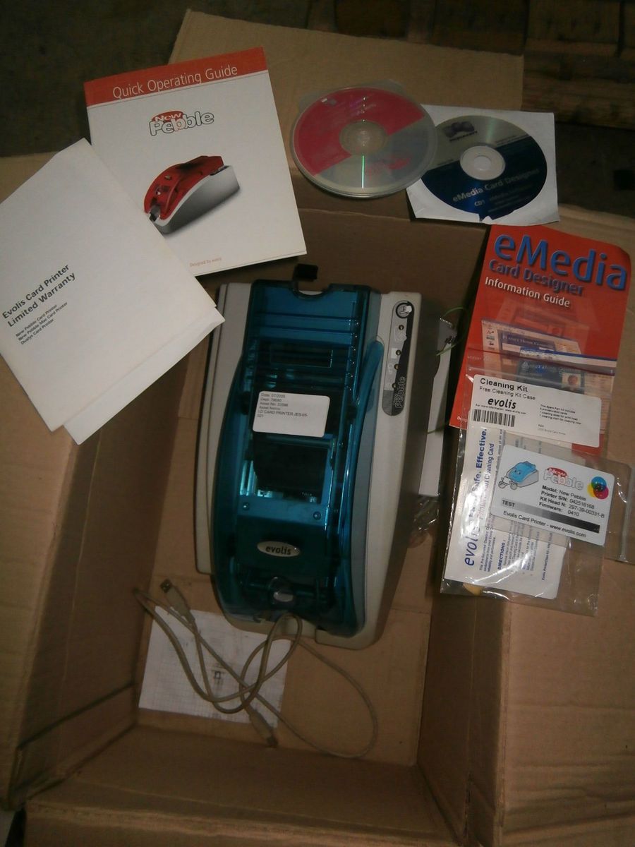 Evolis New Pebble Card Printer 24V 3A USB LPT