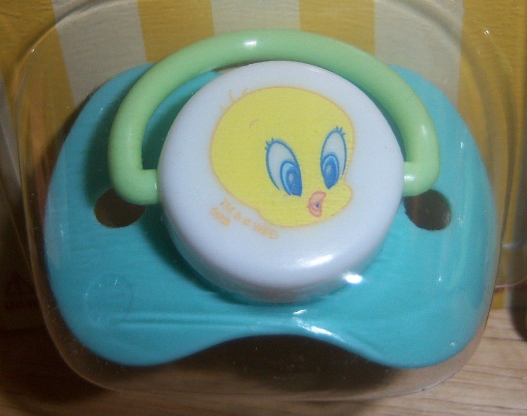  Tunes Pacifier Taz Tweety Bugs Bunny Silvester Baby Shower