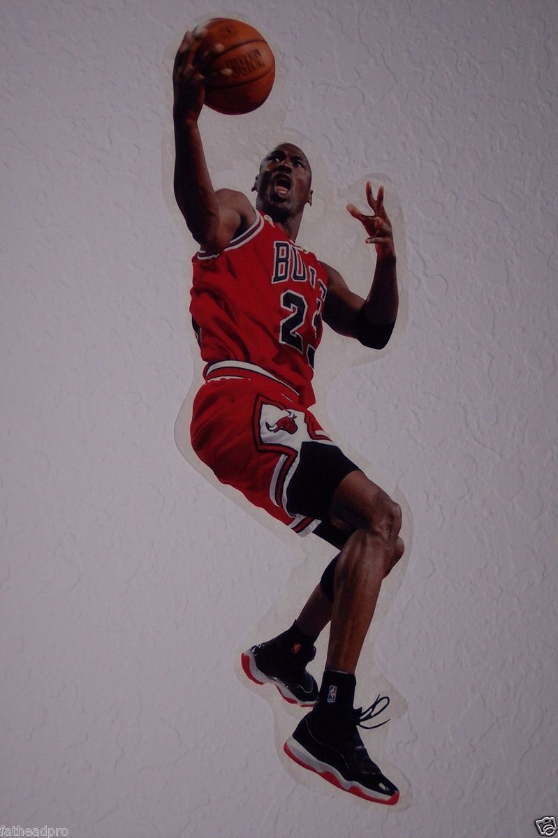 Michael Jordan Chicago Bulls FATHEAD Style NBA Official Wall Graphic