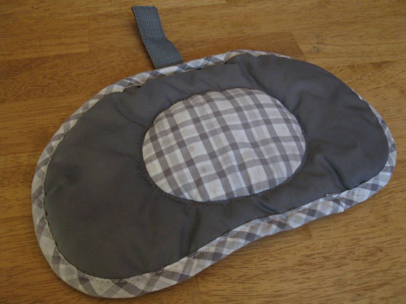 Evenflo Stroller Pillow Pad Oxford Gray Plaid UW