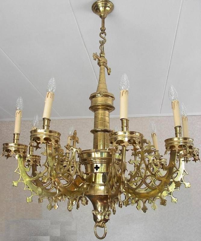  Quality Brass Gothic Art Chandelier Arnolfini Jan Van Eyck