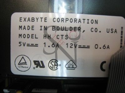 External Exabyte TTI Series 8000XL 8mm 14GB SCSI Tape Backup cts