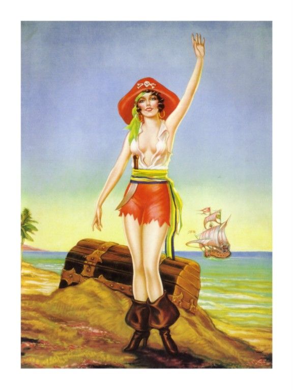 Sexy Female Pirate 233 Treasures from The Deep 1930