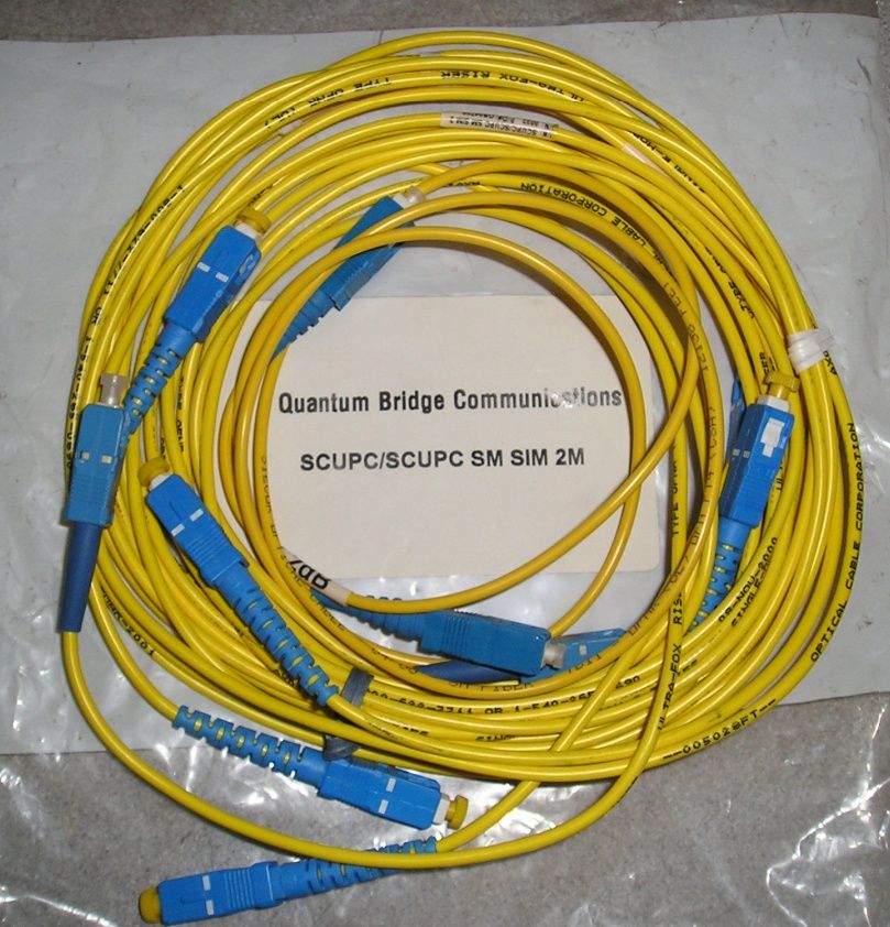  New Quantum Bridge SC UPC SC UPC 2M SM Simplex Fiber Optic Patch Cable