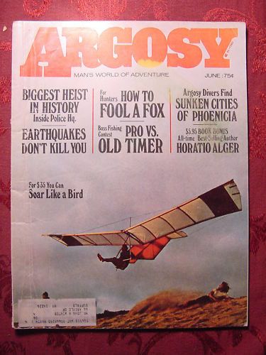 Argosy June 1973 73 Hand Gliding Robert F Marx Lebanon