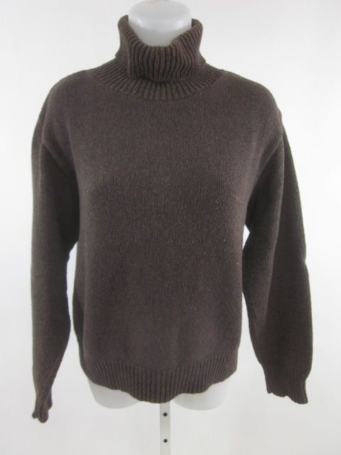 Erik Stewart Brown Long Sleeve Turtleneck Sweater Sz M