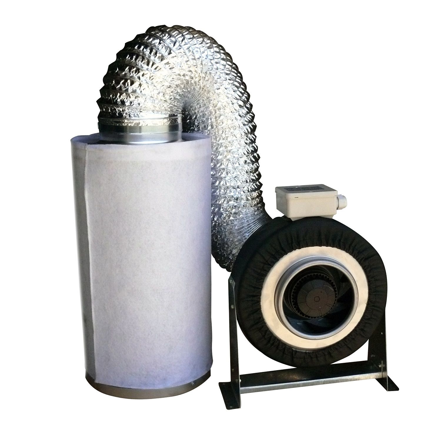  Duct Blower Exhaust Fan Carbon Filter Kit 500 CFM Combo B
