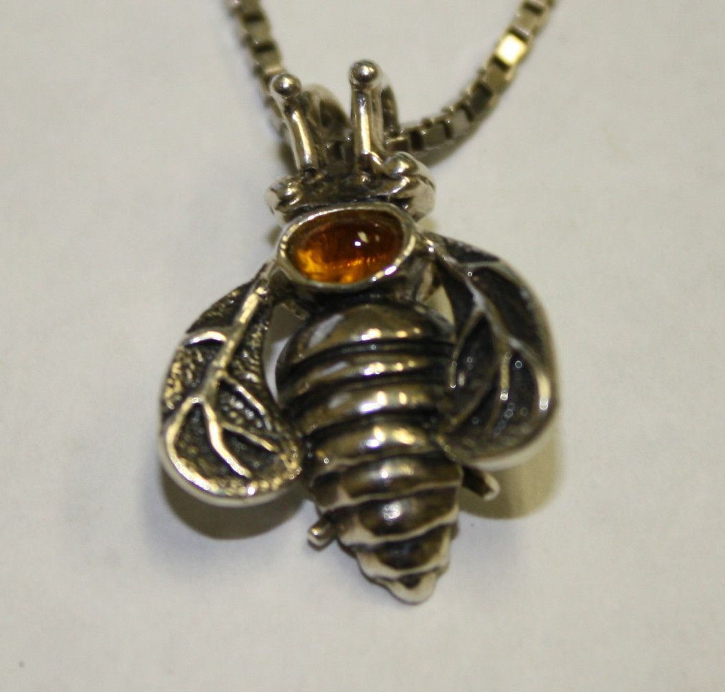  Mignon Faget Citrine Bee Pendant