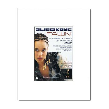 Alicia Keys Fallin Matted Mini Poster