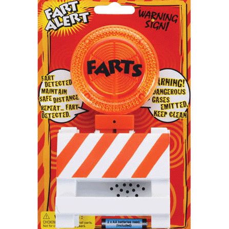 Fart Alert Detector Machine Talking Construction Sign Joke Gag Gift