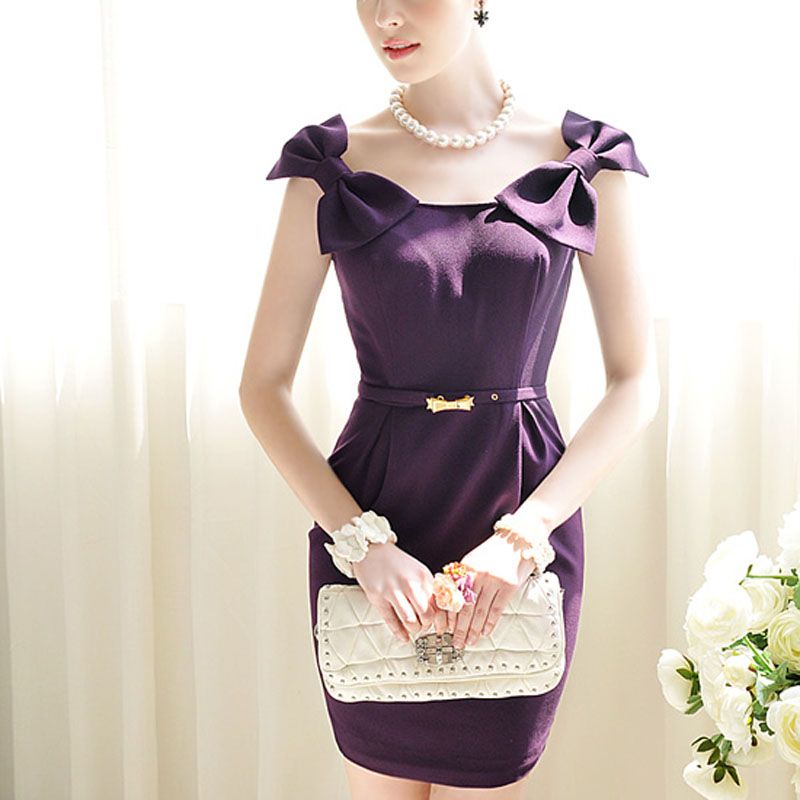 Fashion New Sleeveless Sheath Cocktail Wedding Sheath Dress Ultra