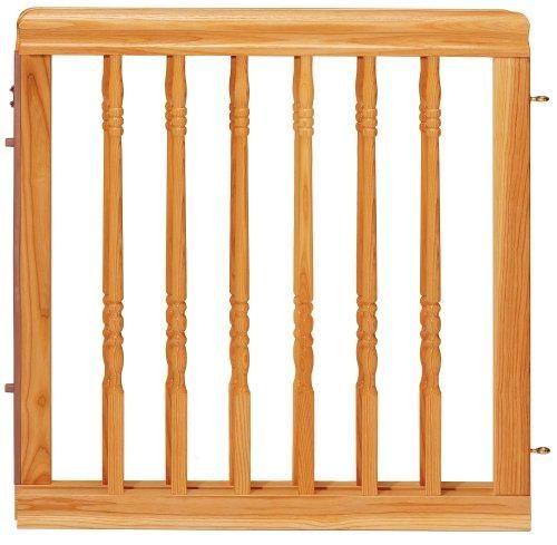 new evenflo home decor wood gate natural oak