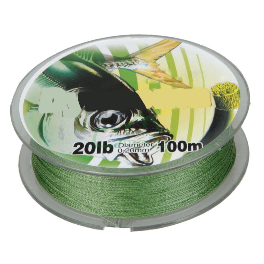 PE 100% Braid Polyethylene Fiber Fishing Line Spool 100M 0.20mm 20LB