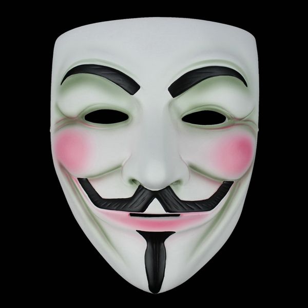  Resin Halloween Mask V for Vendetta Guy Fawkes Costume Mask