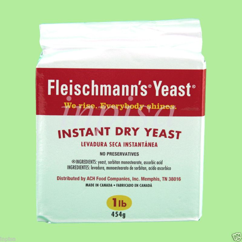 Fleischmanns Instant Dry Yeast 2 x 1 lb Levadura Seca