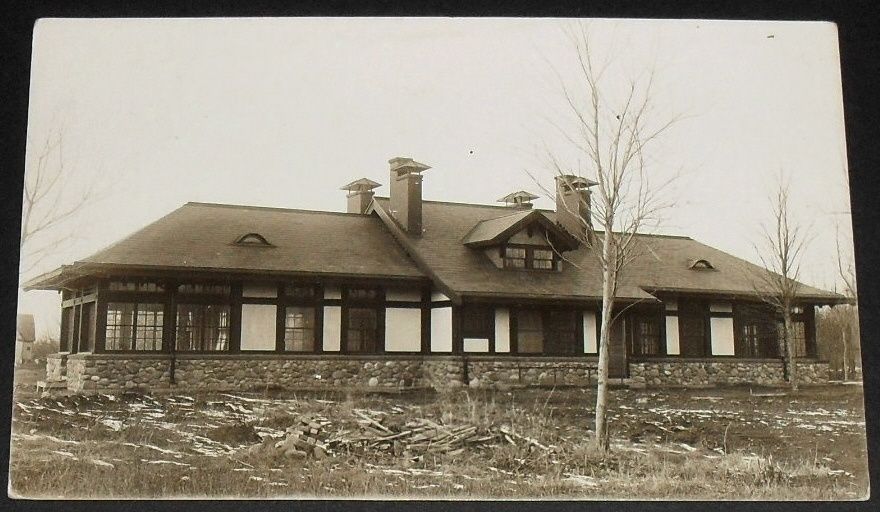   House at State Hospital complex in Fergus Falls MN Vintage Postcard