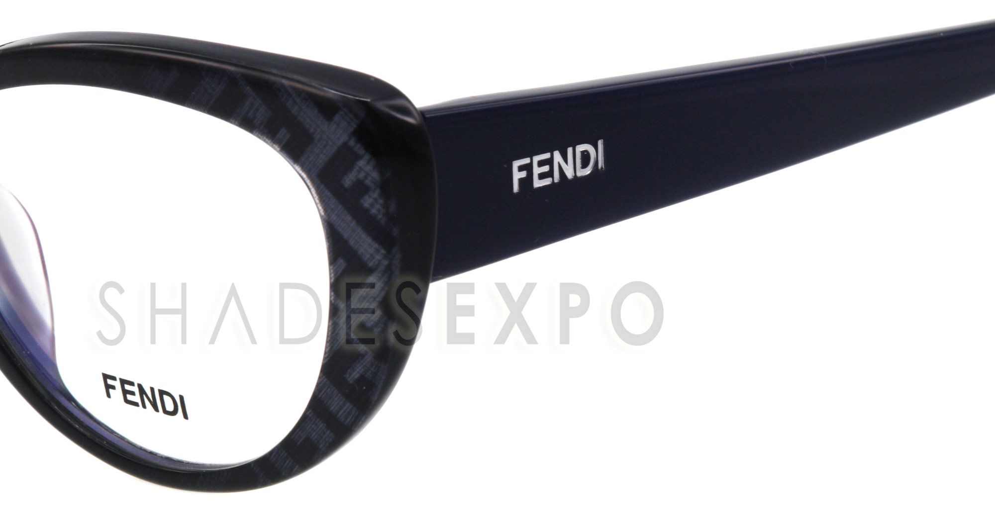 New Fendi Eyeglasses F 968 Navy 424 50mm F968