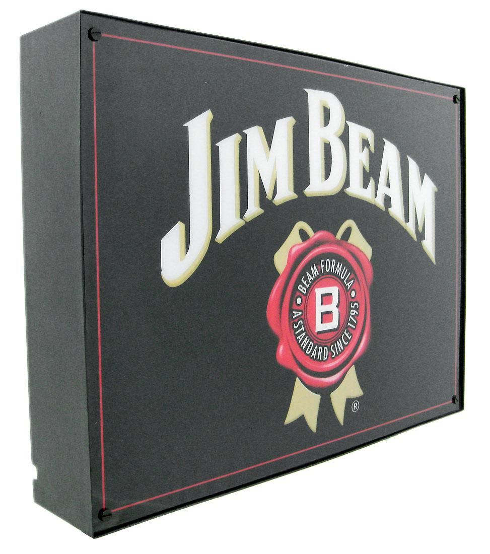  licensed jim beam bourbon fluorescent light box is perfect for use
