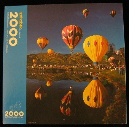 FLYING COLORS HOT AIR BALLOONS PZL9408 2000 PIECE SPRINGBOK JIGSAW