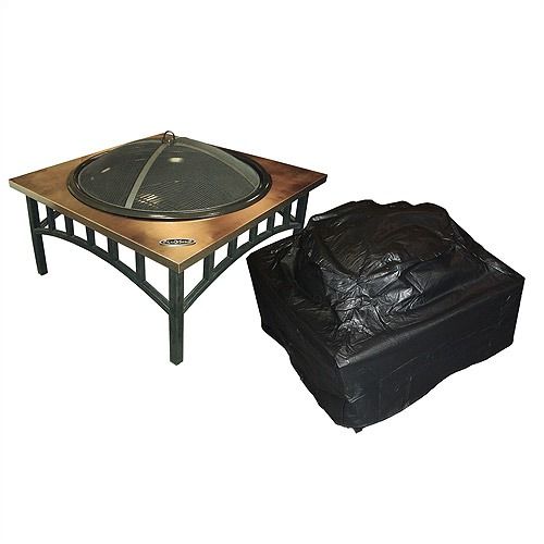 Fire Sense Low Square Fire Pit Vinyl Cover 2056