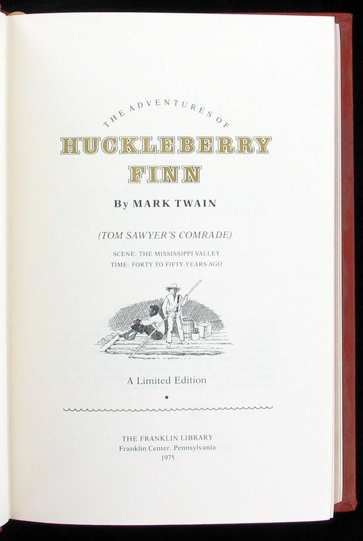 by ellis antique adventures of huckleberry finn twain classic book