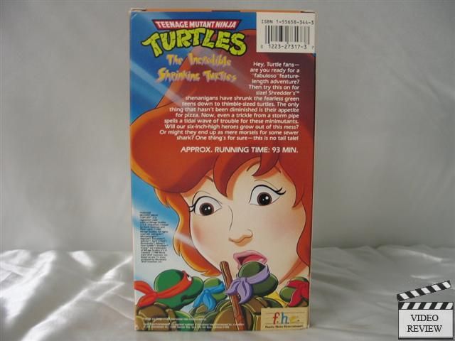 TMNT The Incredible Shrinking Turtles VHS 012232731737