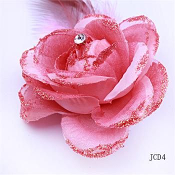  Rose Flower Wrist Corsage Hair Fascinator Clip Brooch Pin