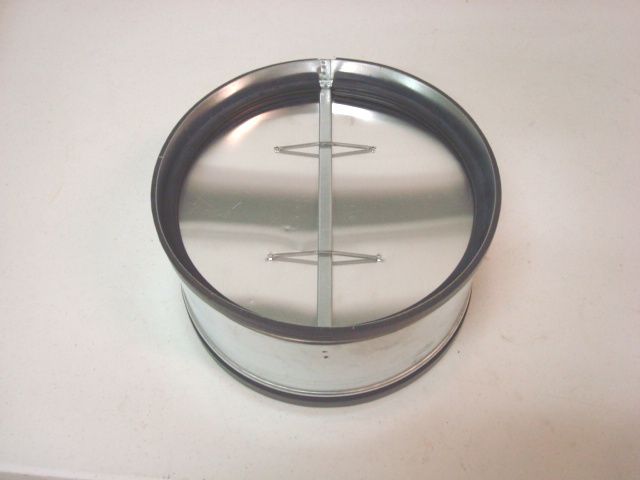 Round Spring Loaded Chimney Backdraft Damper New