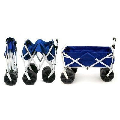  Collapsible Folding Utility Wagon Buggy Yard Garden Beach Cart