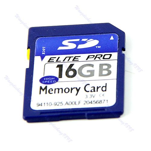  16g SD Secure Digital Flash Memory Card for Camera GPS Case